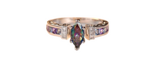 Load image into Gallery viewer, mystic topaz silver plated ring

