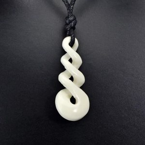 Maori Handmade New Zealand Tribal Carved Infinity Necklace