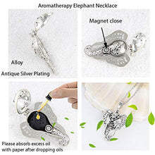 Load image into Gallery viewer, Aromatherapy Essential Oil Elephant Lava Ball Necklace for Good Luck
