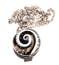 Load image into Gallery viewer, Spiral Piano Essential Oil Locket on 24-Inch Chain
