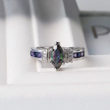 Load image into Gallery viewer, mystic topaz silver plated ring
