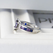 Load image into Gallery viewer, mystic topaz silver plated ring
