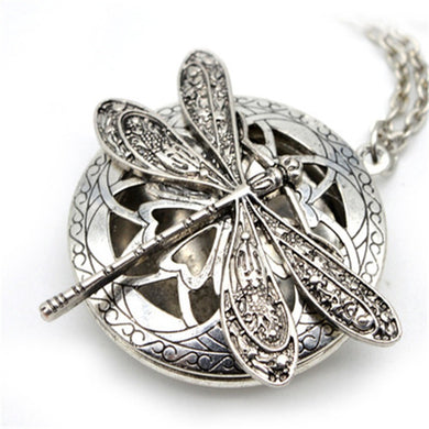 The Black Pearl, LLC The Black Pearl, LLC Dragonfly Aromatherapy Locket Necklace for Her or Him